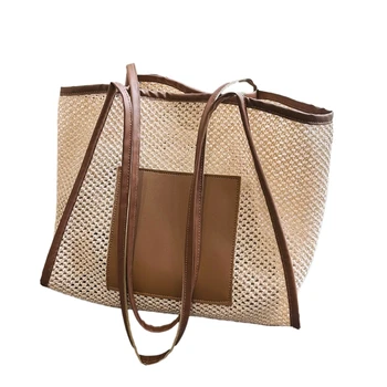Модная женская сумка-тоут из сетчатого материала, универсальная сумка через плечо, модная стильная сумочка для повседневного использования у бассейна и по магазинам