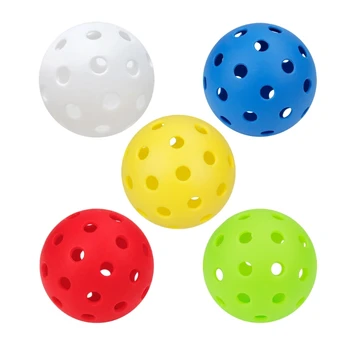 Мяч для пиклбола, 3 упаковки Мячей для пиклбола с сетчатым мешком, Уличные наборы мячей для пиклбола с постоянным отскоком и долговечностью