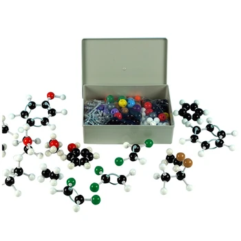 Набор Молекулярных Моделей 444 ШТ Неорганическая И Органическая Химия, Как Показано На рисунке PP Science Atoms Молекулярные Модели, Кодирующие Атомы Для Детей