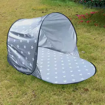 Одноместная солнцезащитная палатка для отдыха с серебряным покрытием, теневое укрытие для кемпинга на открытом воздухе, пешего туризма, одноместная теневая палатка палатка туристическая