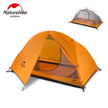 Палатки Naturehike, Велосипедная палатка для одного человека, Сверхлегкая Портативная Походная палатка 1P, Походная палатка с рюкзаком, Водонепроницаемое укрытие от солнца