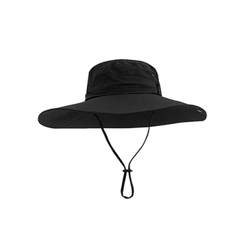 Стильная ковбойская шляпа с закатанными полями для женщин и мужчин - Ковбойская шляпа с широкими полями Идеально подходит для кемпинга на открытом воздухе, рыбалки и защиты от солнца